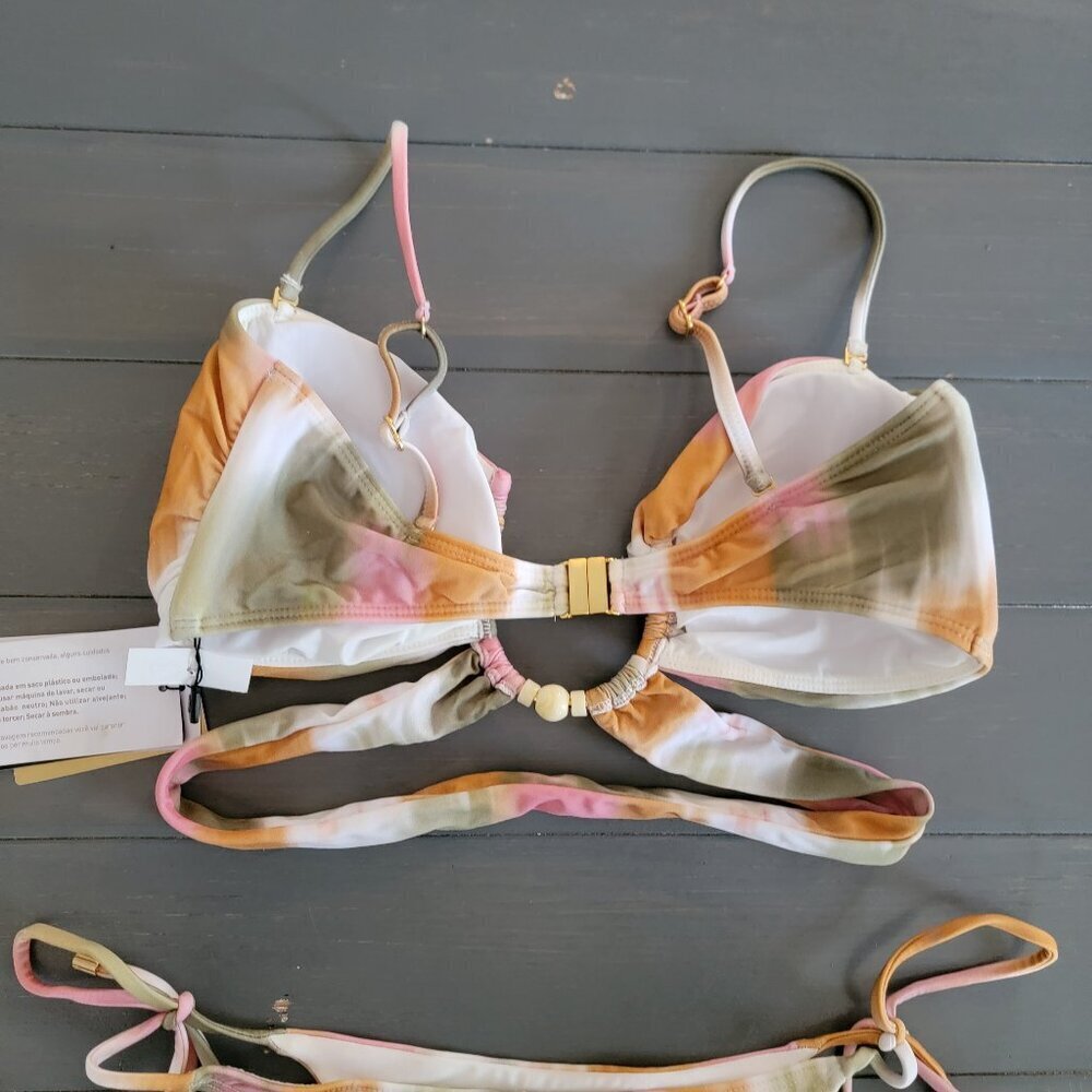 NWT Vix $192 Women Green Duala Zene Bandeau Bikini Swimsuit top size Xl  D Cup - Picture 8 of 14